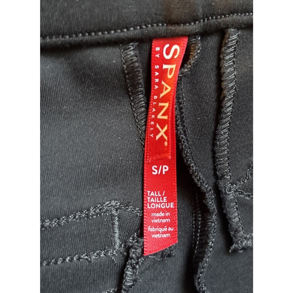 Spanx The Perfect Pant Ankle Sz Small Tall Back Seam Black Ponte Pull On Stretch - Picture 9 of 11